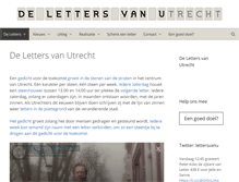 Tablet Screenshot of delettersvanutrecht.nl